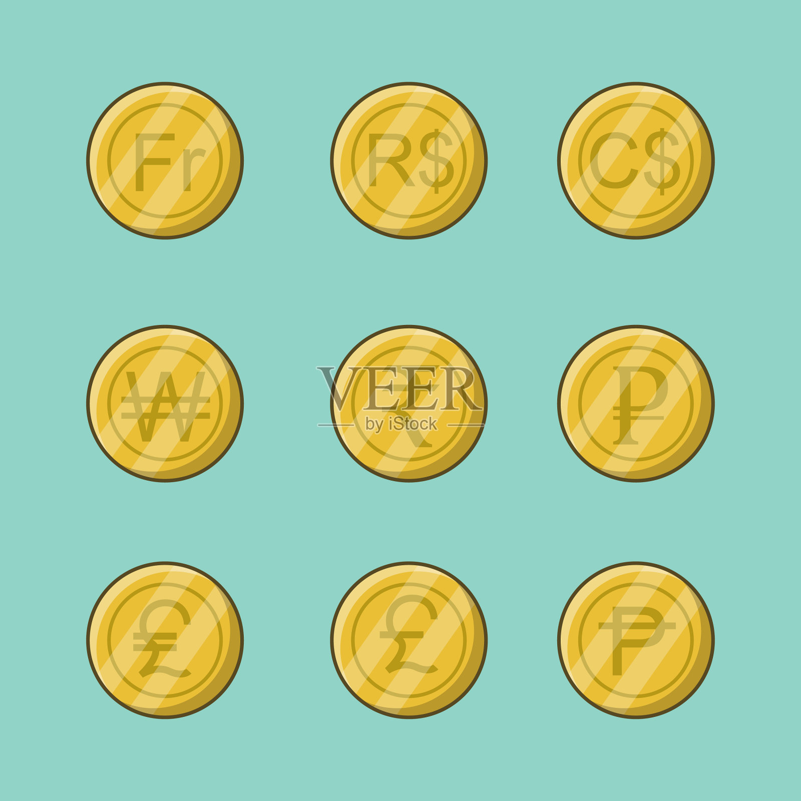 钱币符号设计图标素材