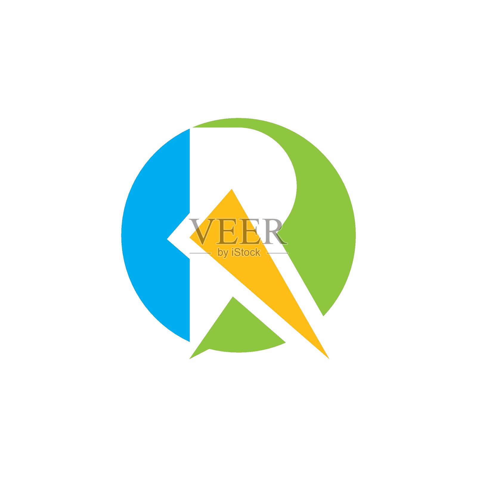 R字母图标业务矢量设计插画图片素材