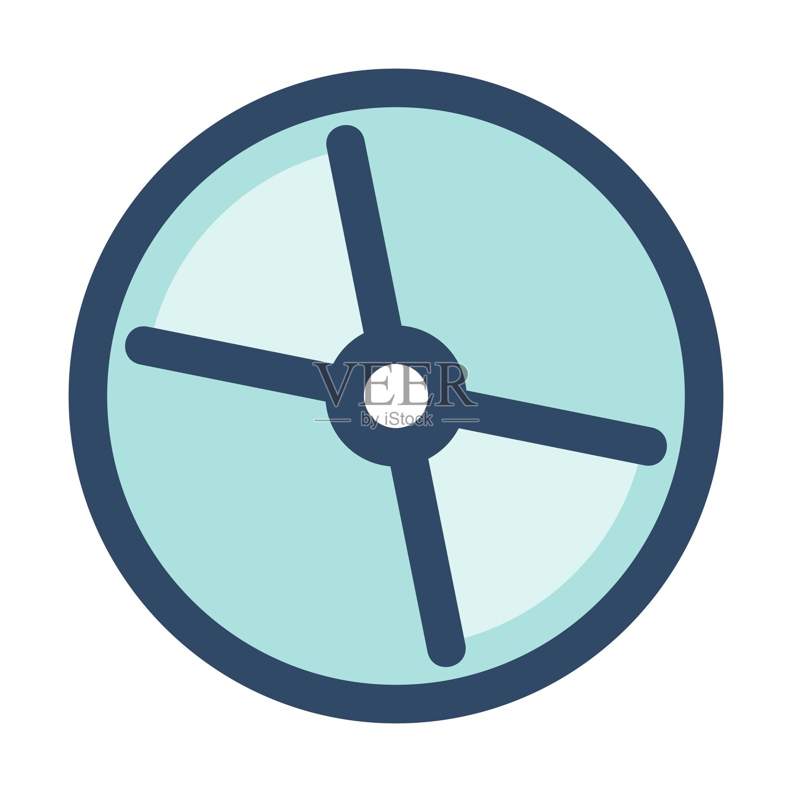 CD或DVD图标在线条风格。光盘图标。图标素材