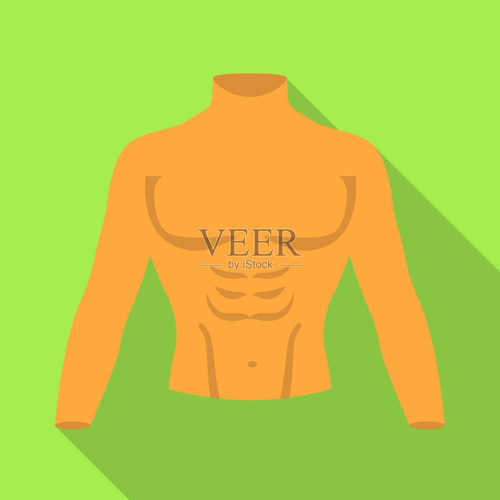 孤立的物体虚拟和躯干标志网插画图片素材