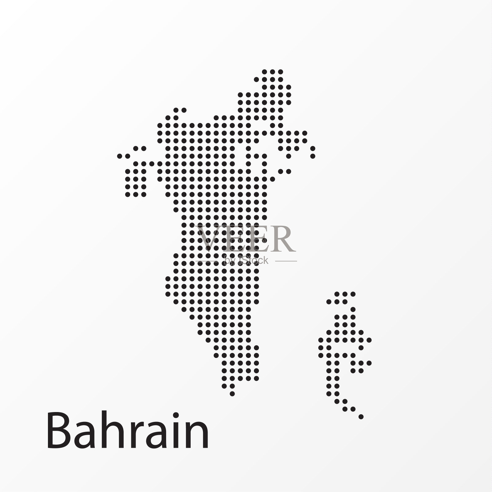 点巴林矢量地理地图插画图片素材