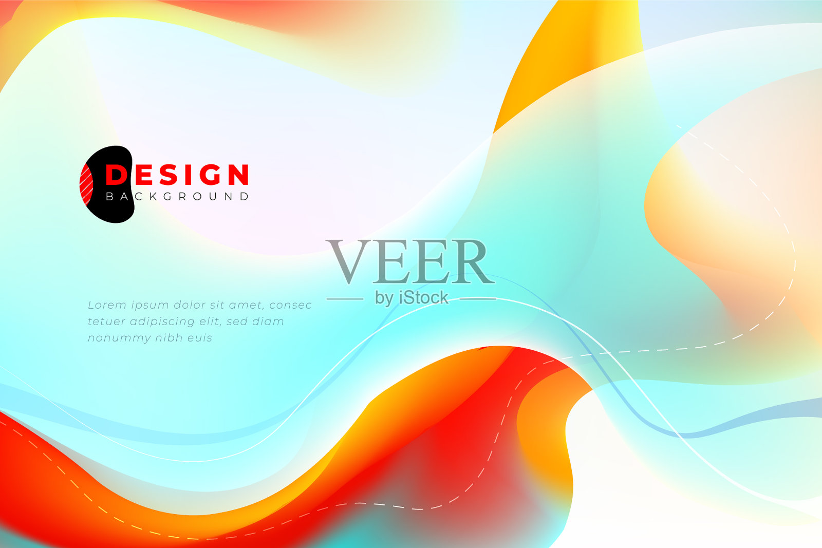 液体颜色背景设计液体梯度设计模板素材