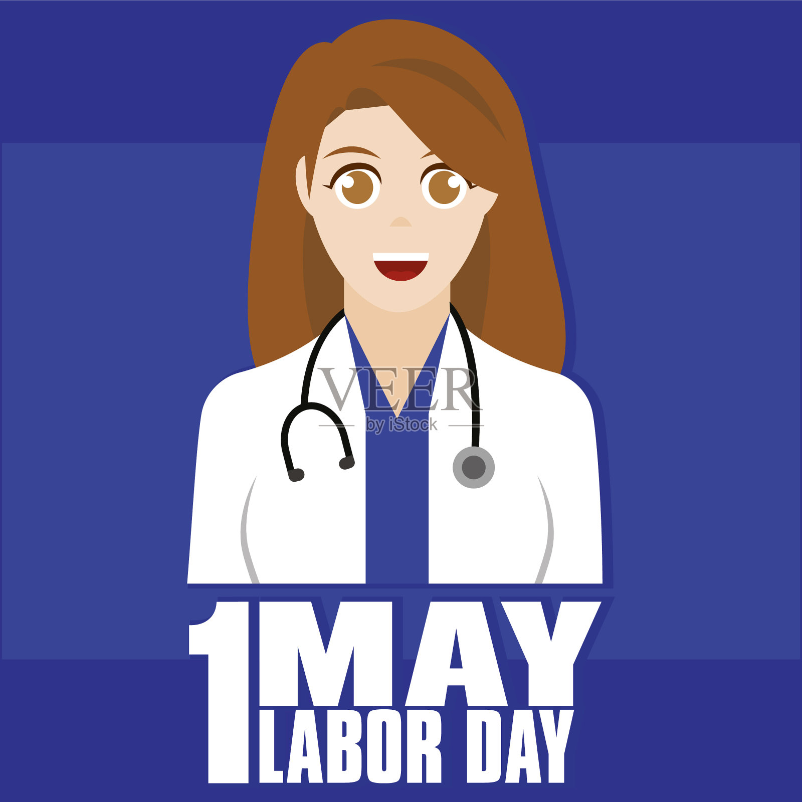 劳动节的海报插画图片素材