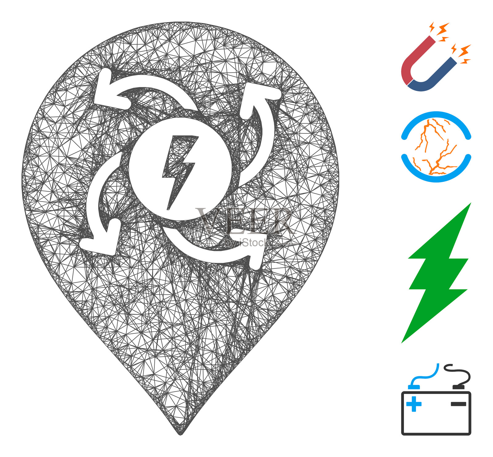 电机标记网网图标素材