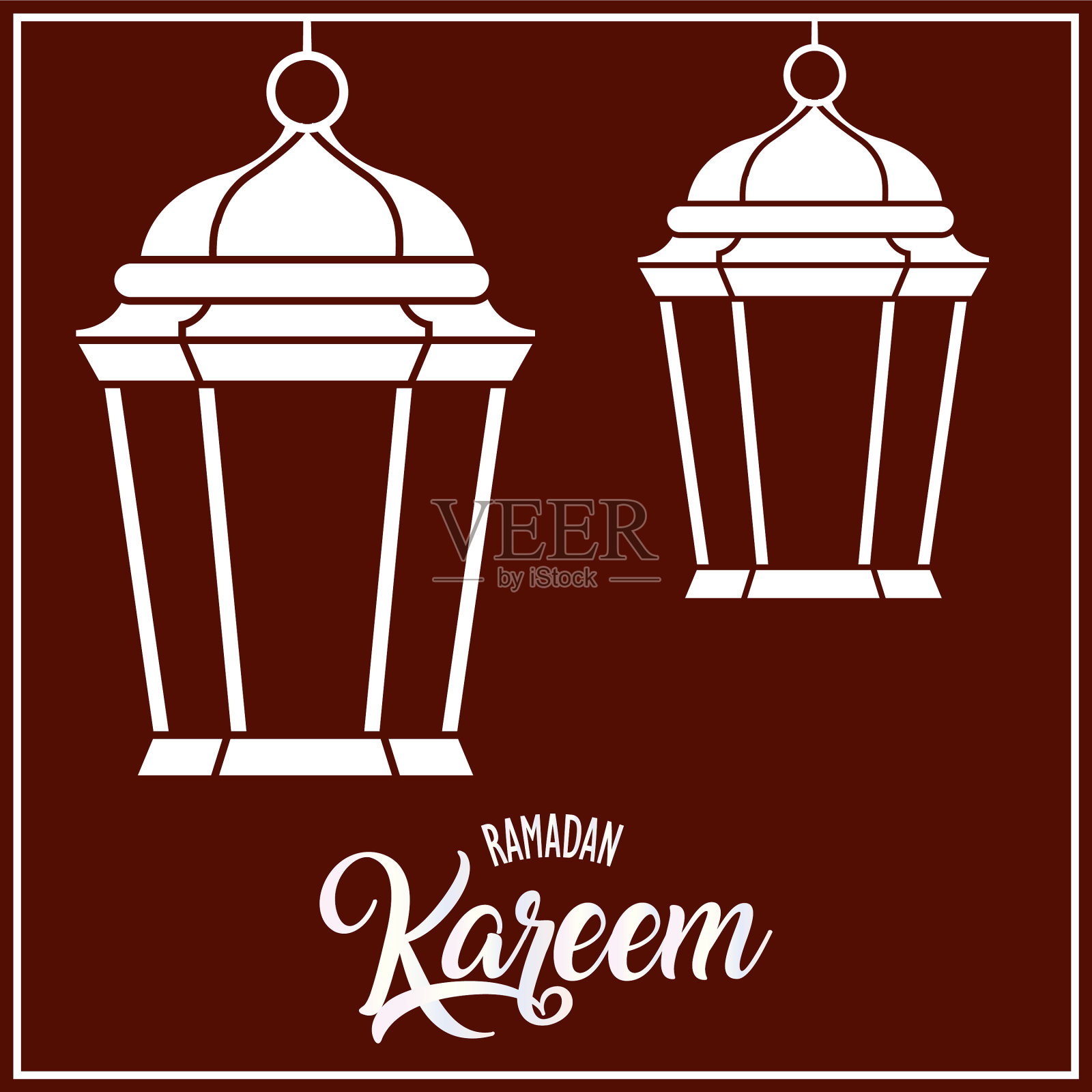 斋月卡里姆卡插画图片素材