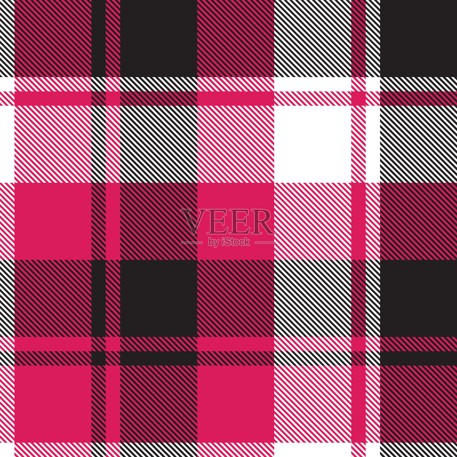 紫色格子呢格子无缝图案插画图片素材