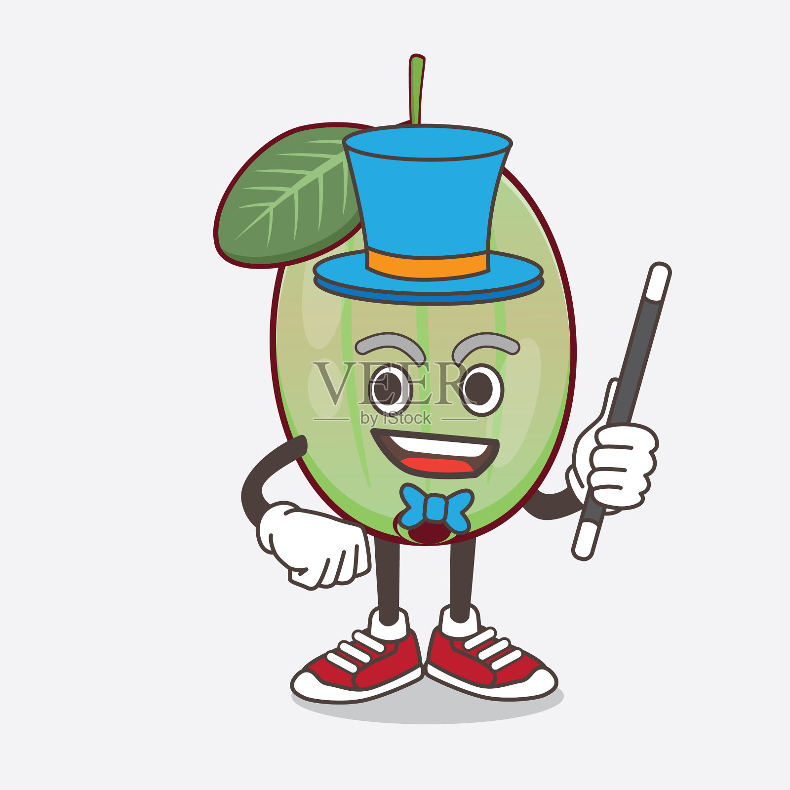 Ogeechee lime卡通吉祥物人物插画图片素材