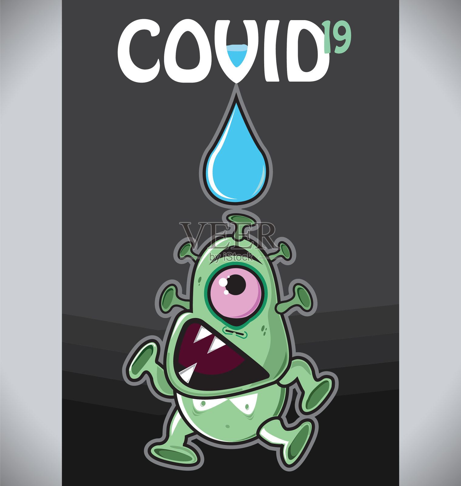 科维德19插画图片素材