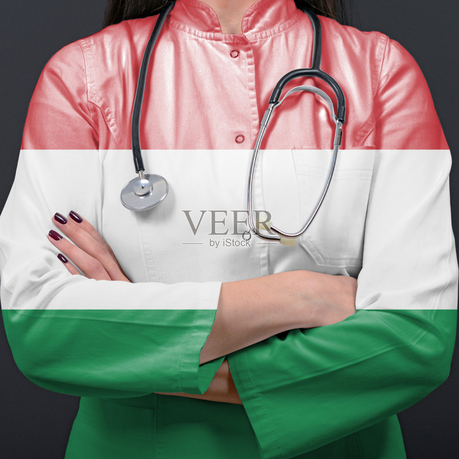 代表匈牙利医疗保健系统的医生照片摄影图片