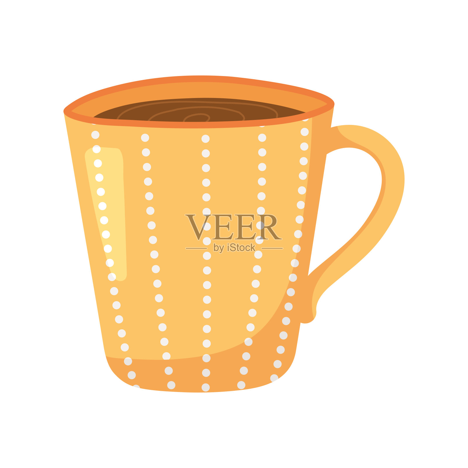 点茶、点茶饮料隔离设计插画图片素材