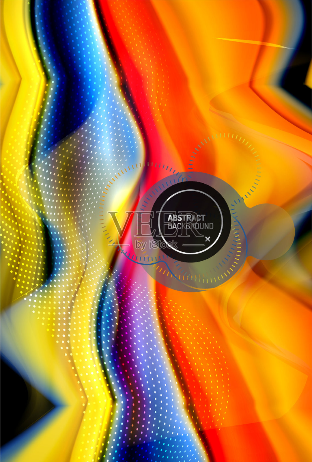 液体梯度抽象背景色波插画图片素材