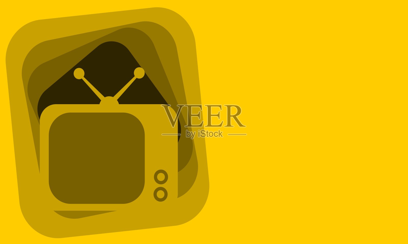 设计插画电视日插画图片素材