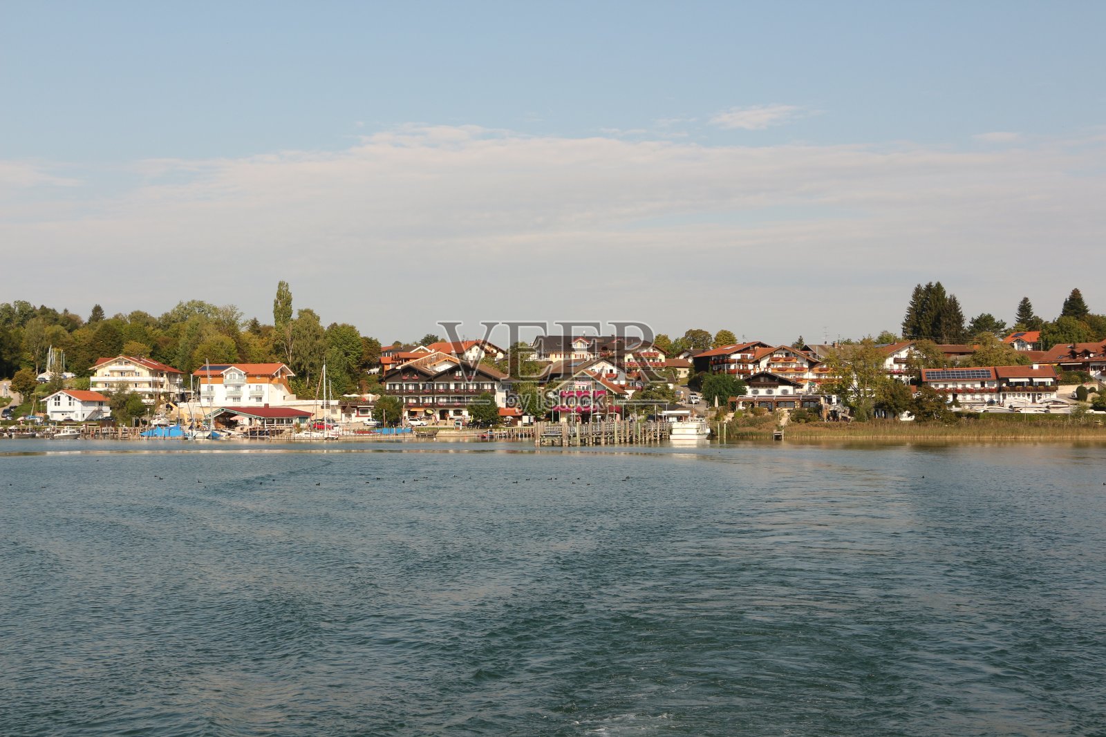 巴伐利亚的奇姆湖照片摄影图片