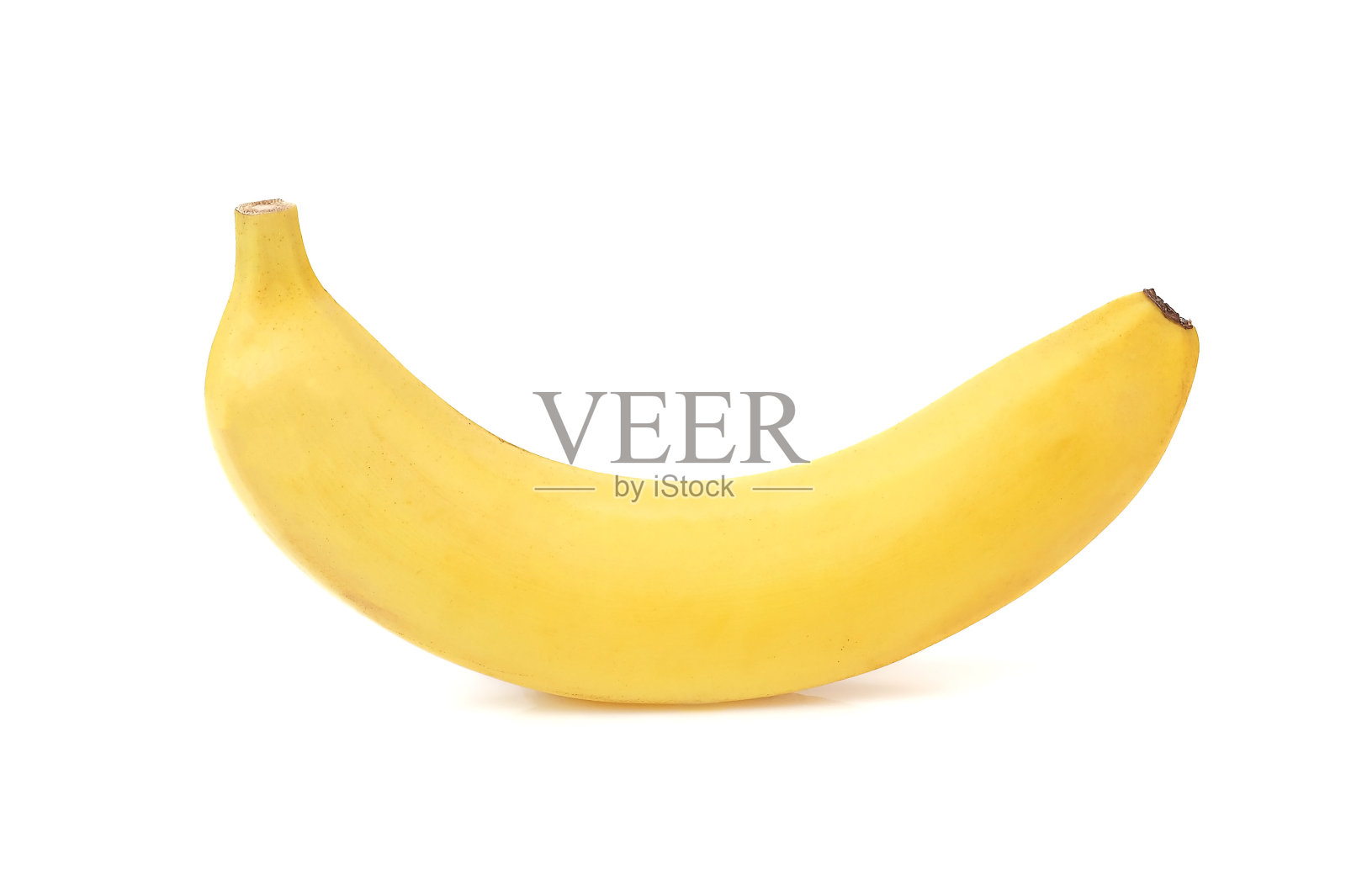 在白色背景上分离的香蕉。照片摄影图片