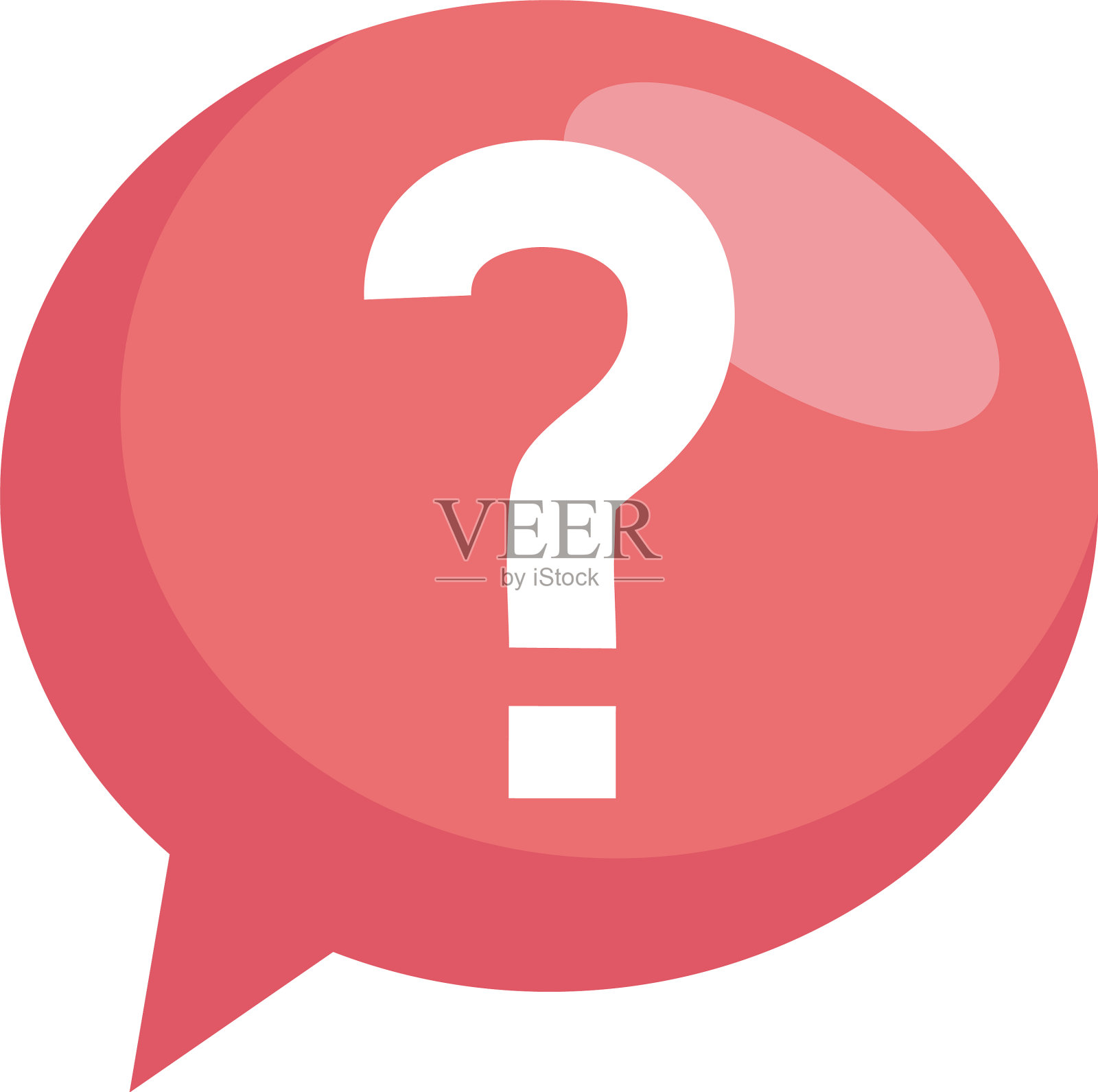 聊天信息在语音气泡与问题符号图标素材