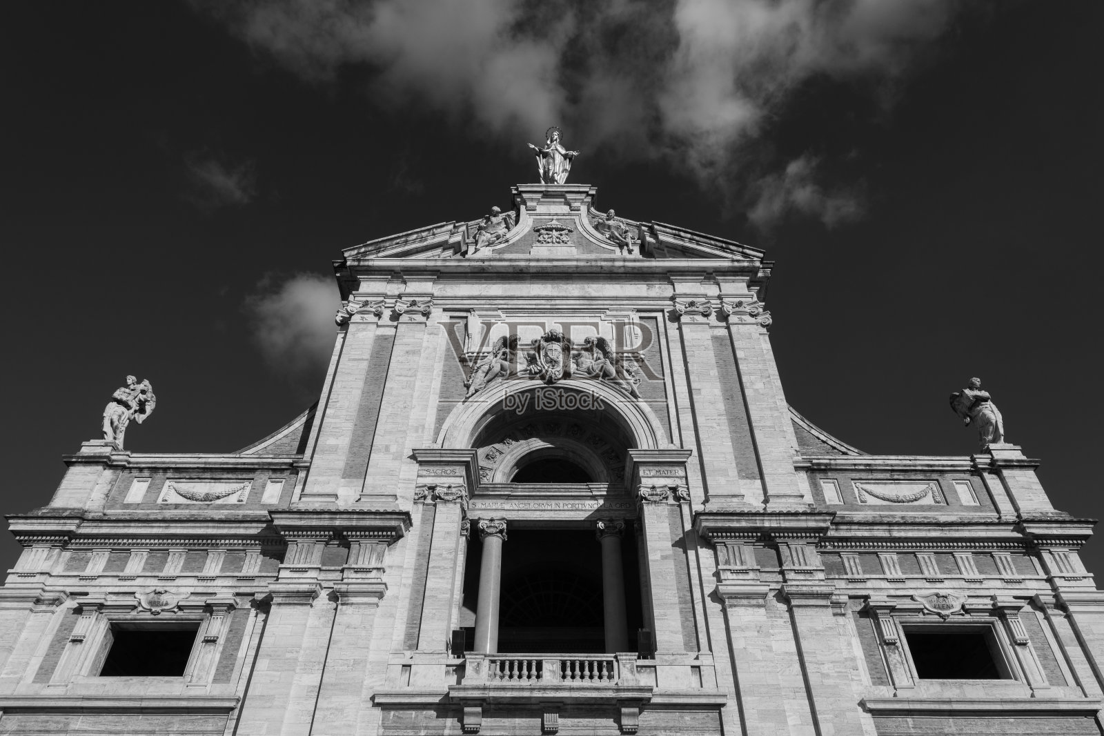 阿西西,天使圣玛丽大教堂照片摄影图片