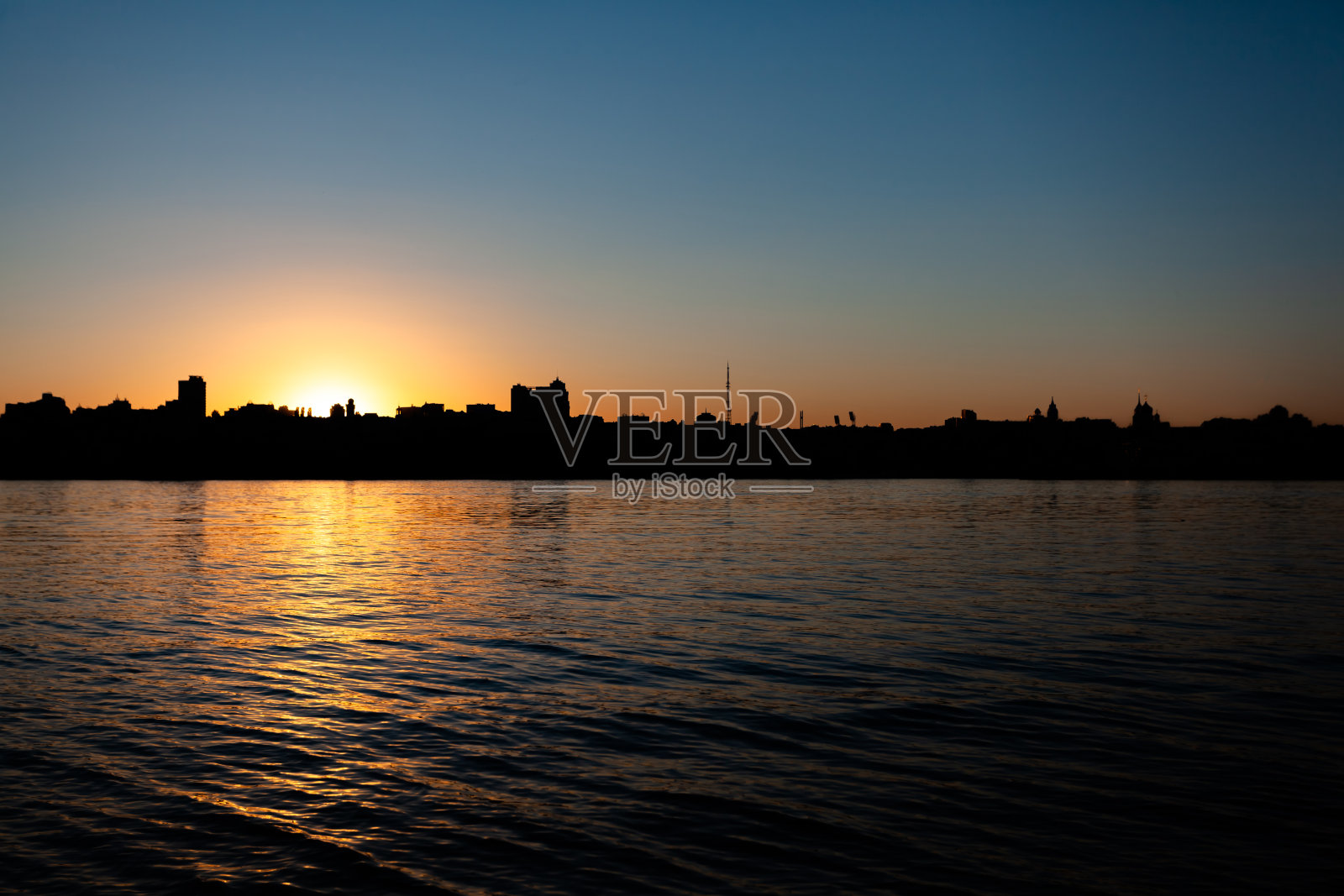 城市的日落照片摄影图片