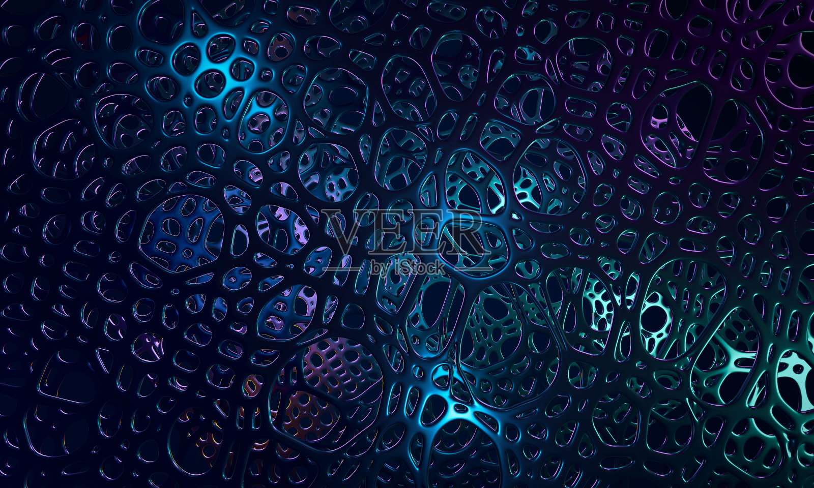 3d渲染插图的梦幻格子装饰。照片摄影图片