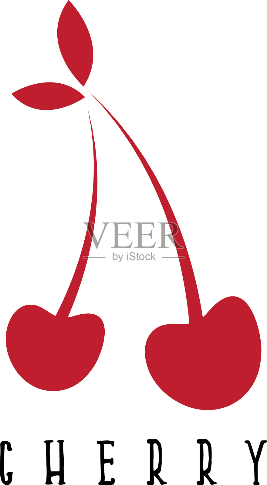 设计模板抽象樱桃插画图片素材