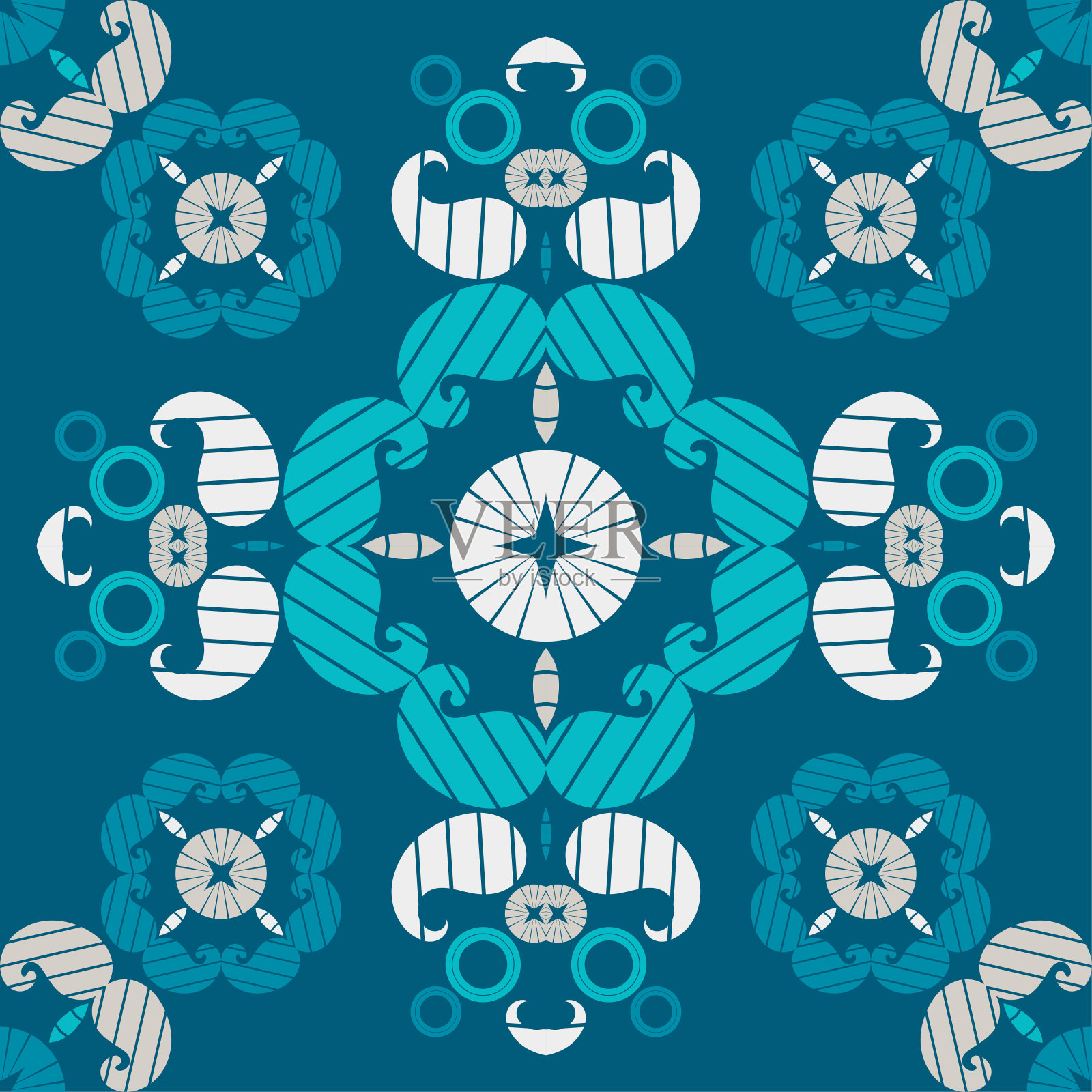 佩斯利装饰。无缝的背景。设计与手动孵育。伊卡特。插画图片素材