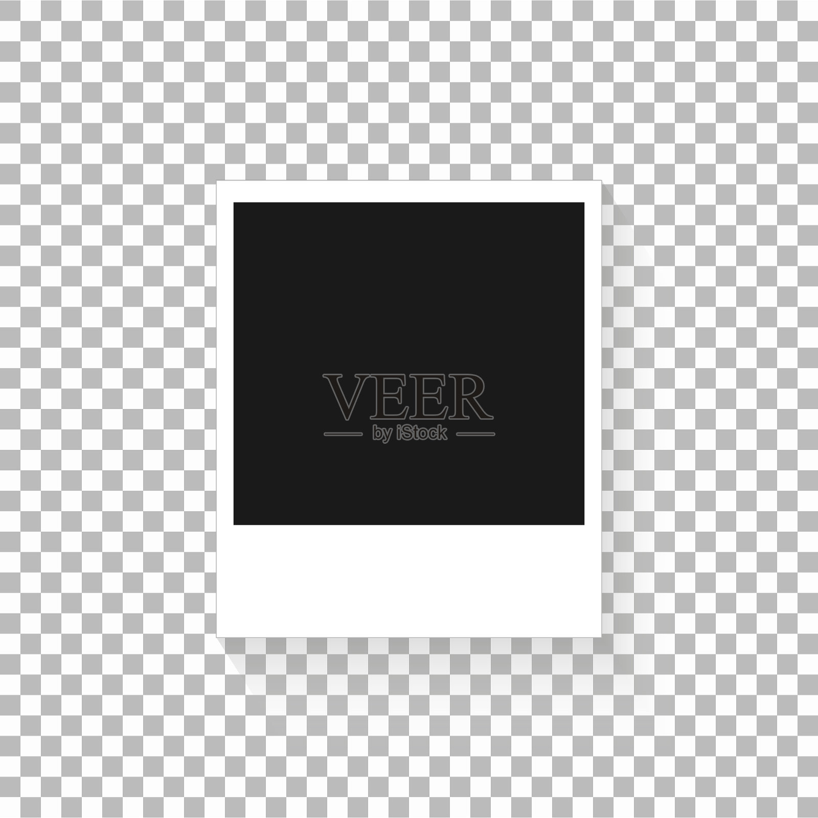 设置模板复古相框照片透明插画图片素材
