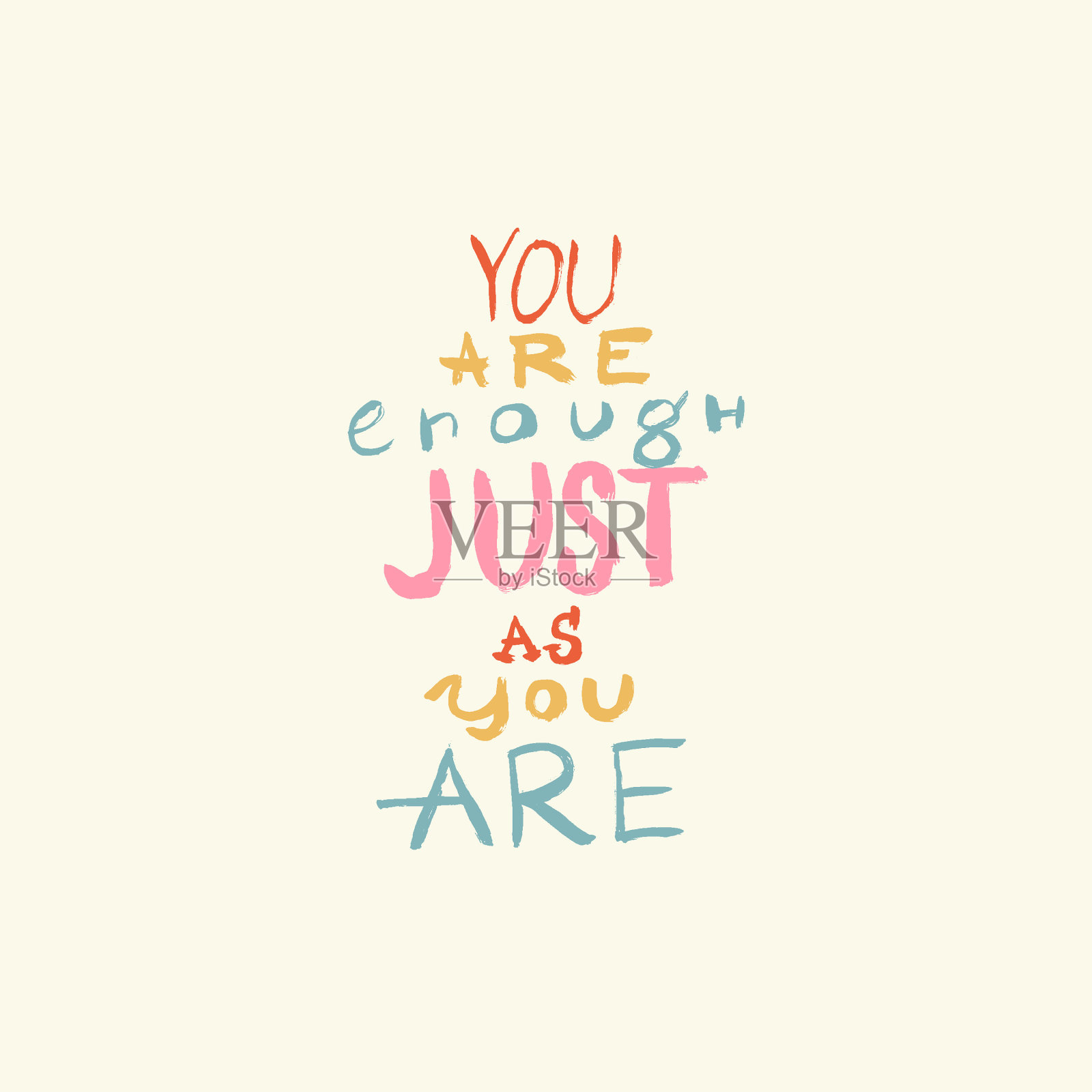 手绘独特的字体海报或卡片插画图片素材