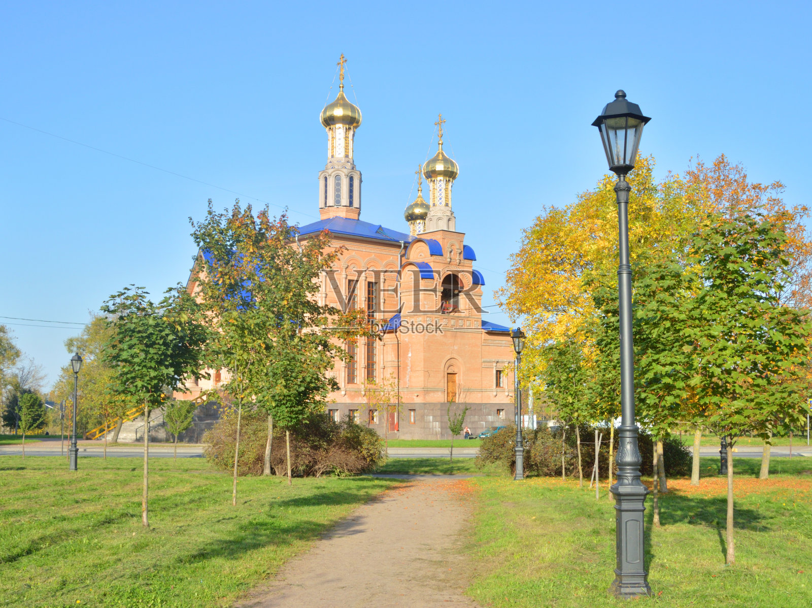 圣母代祷教堂。照片摄影图片