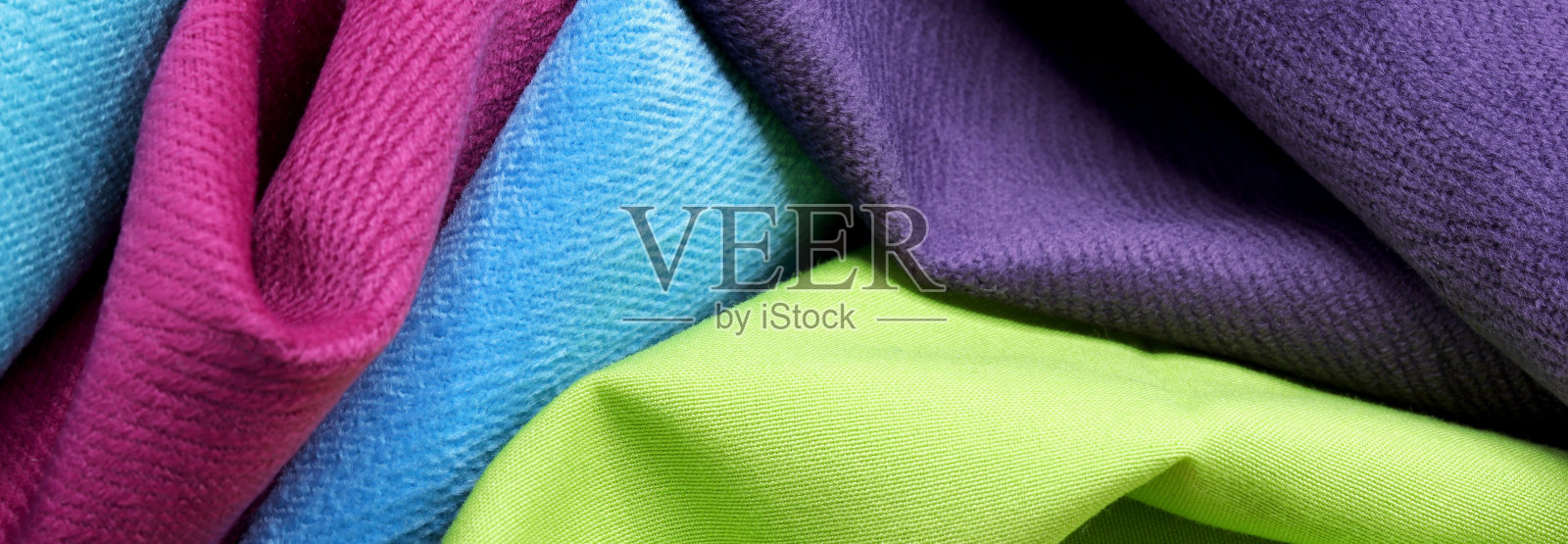 特写彩色织物纹理背景照片摄影图片