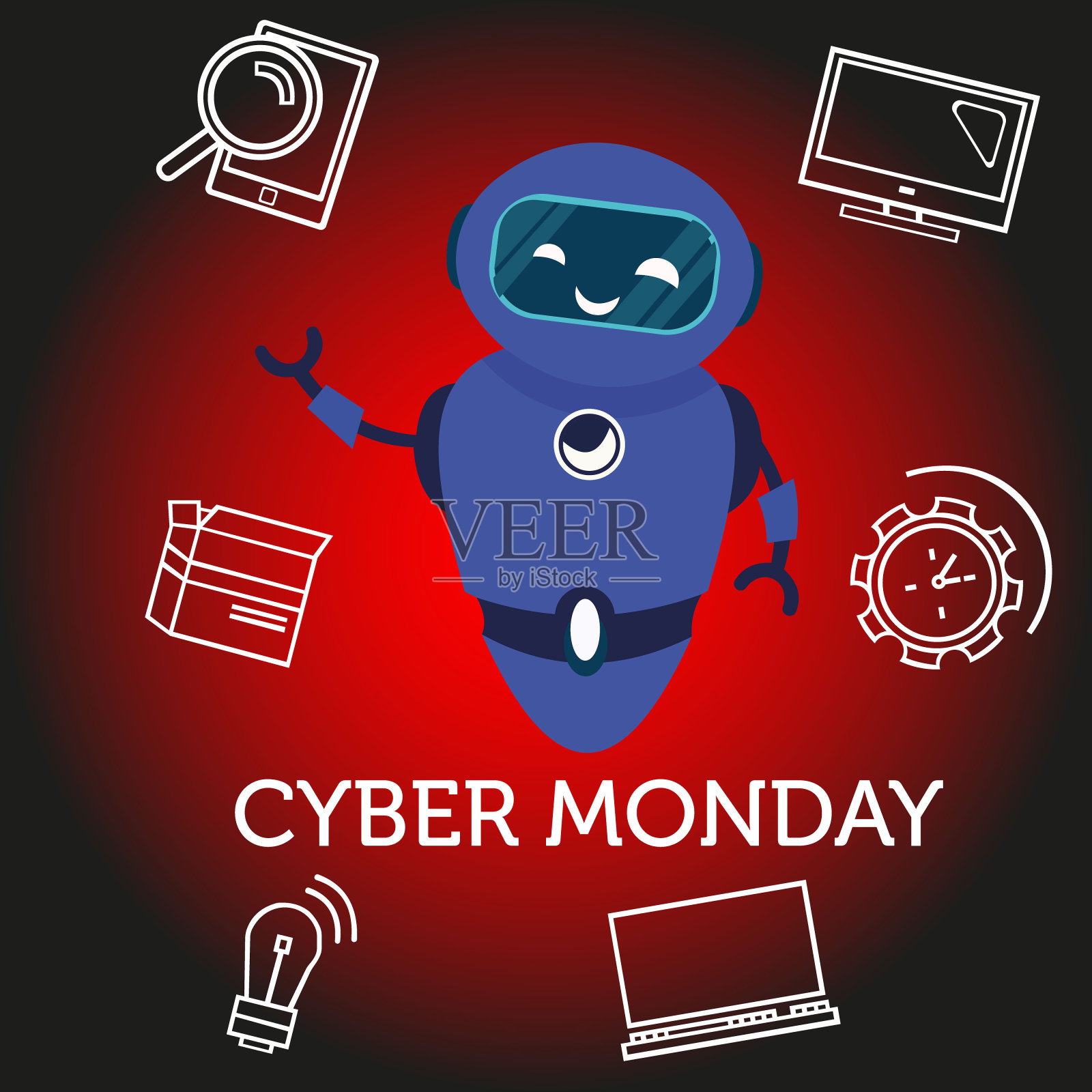 “黑色星期五”的横幅。股票矢量插图。标志设计模板素材