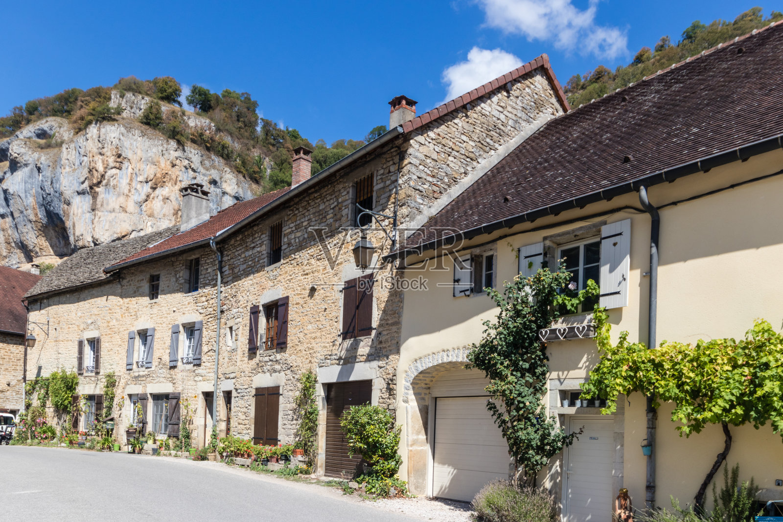 Balm绅士村,山谷,峡谷从Jura照片摄影图片