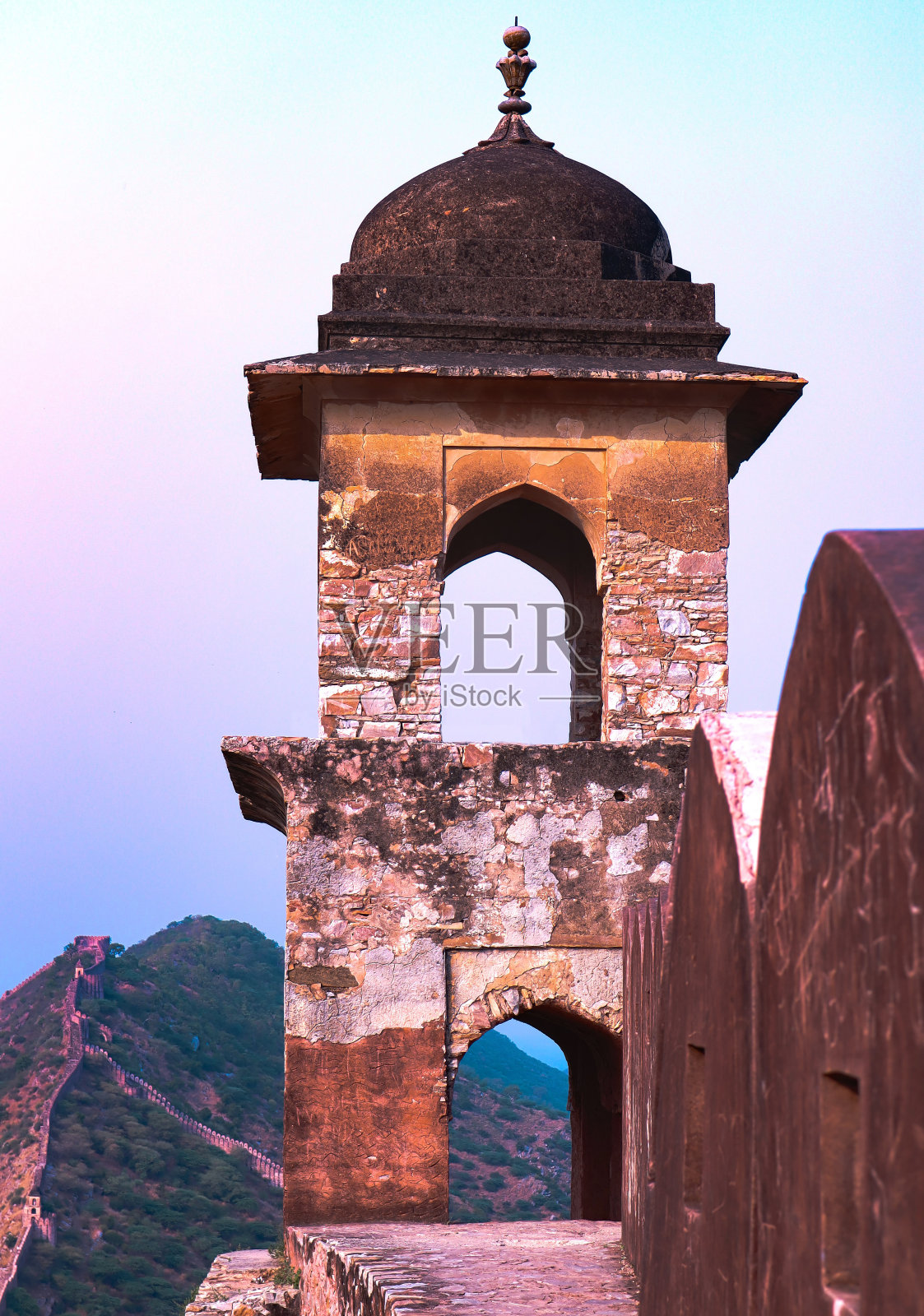 印度拉贾斯坦邦的斋浦尔堡照片摄影图片