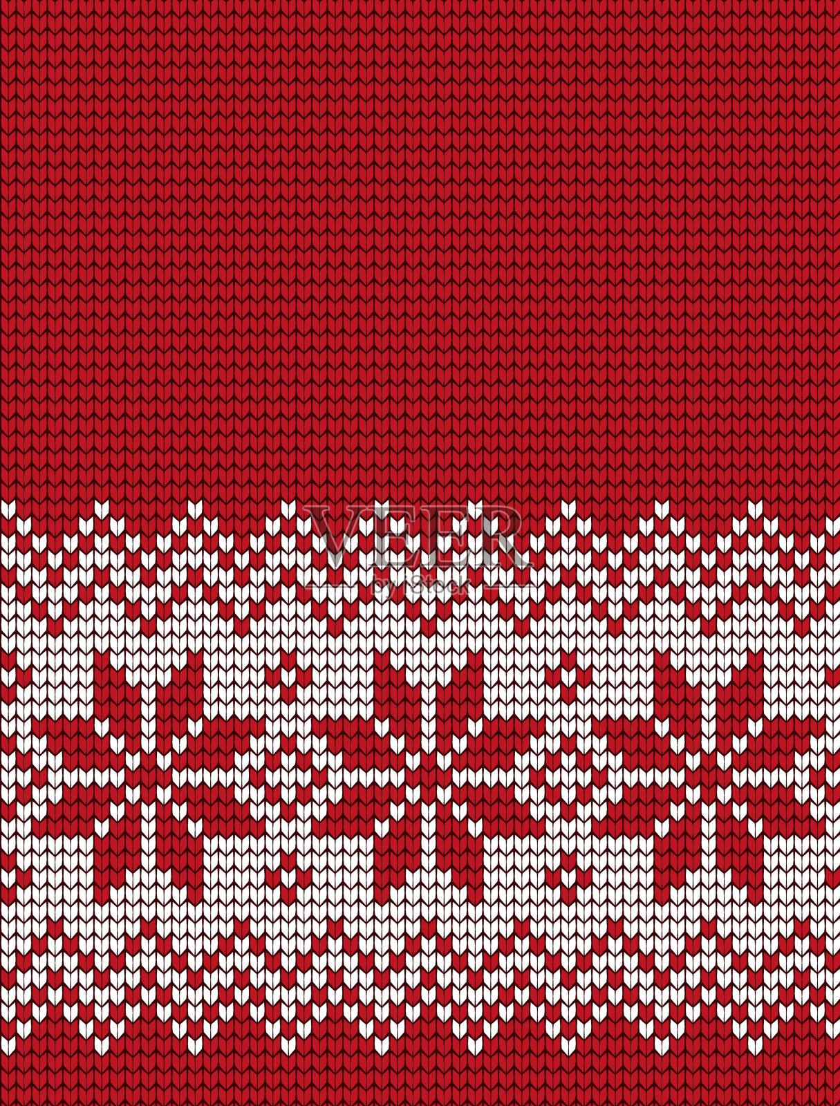 编织圣诞、新年图案插画图片素材