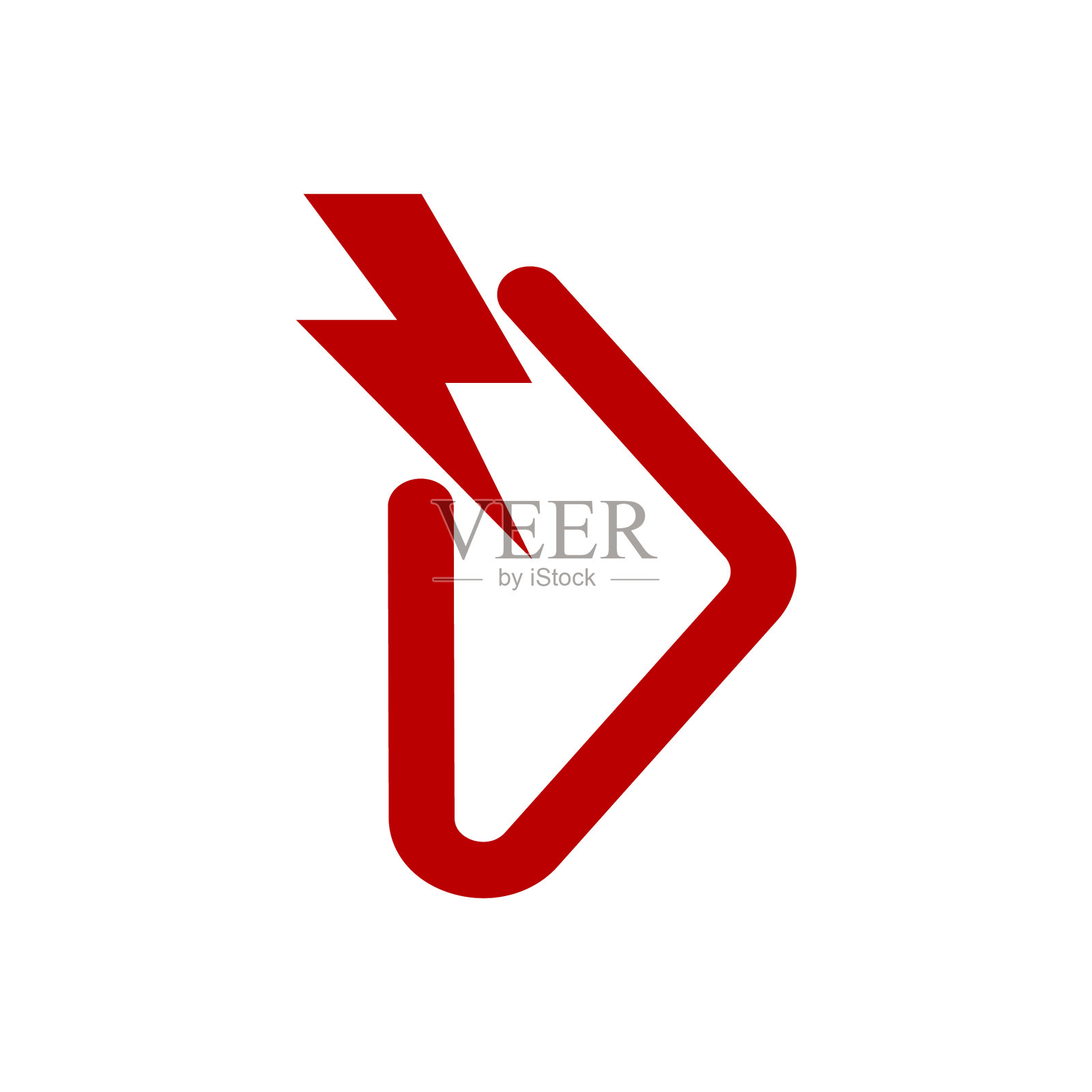 迅雷红色标志和图标图标素材