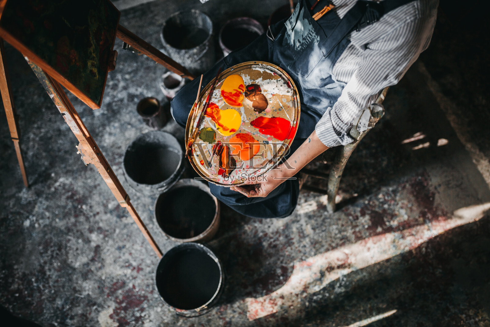 画家照片摄影图片