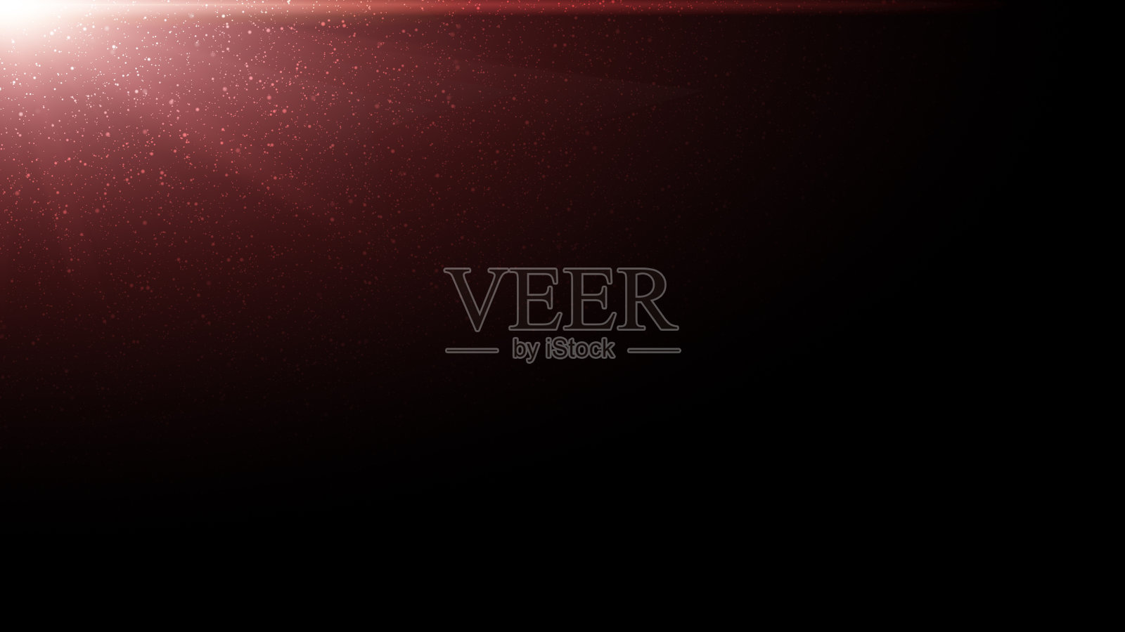 白色粒子被上方的红光照亮,透镜光晕照片摄影图片