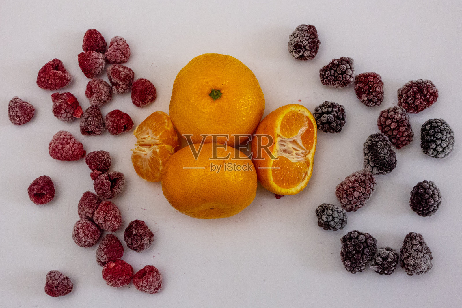 水果概念上的白色背景。照片摄影图片