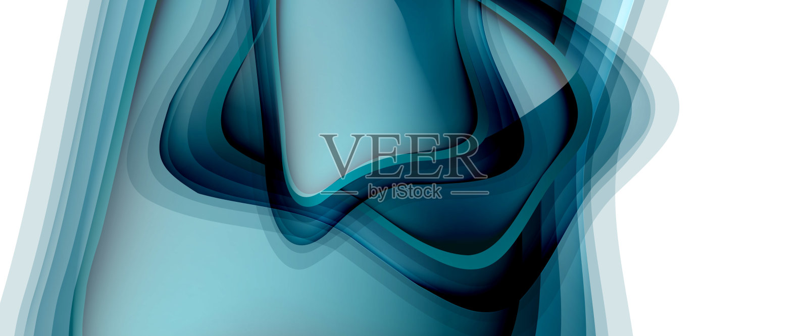 圆圈和气泡抽象背景。流体液体圆形的网页横幅,应用程序或海报插画图片素材