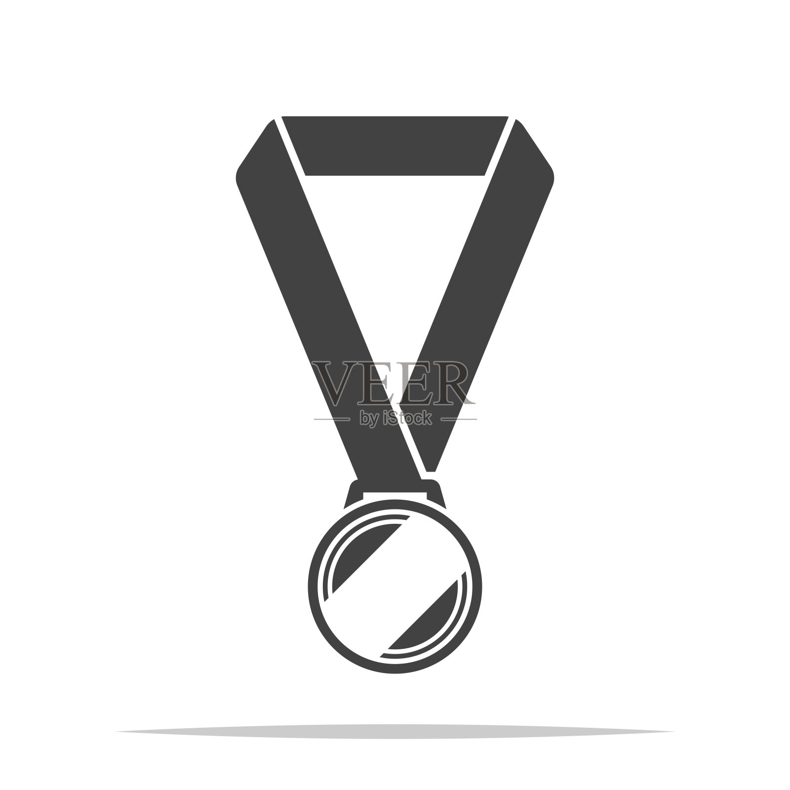 勋章图标透明矢量隔离插画图片素材