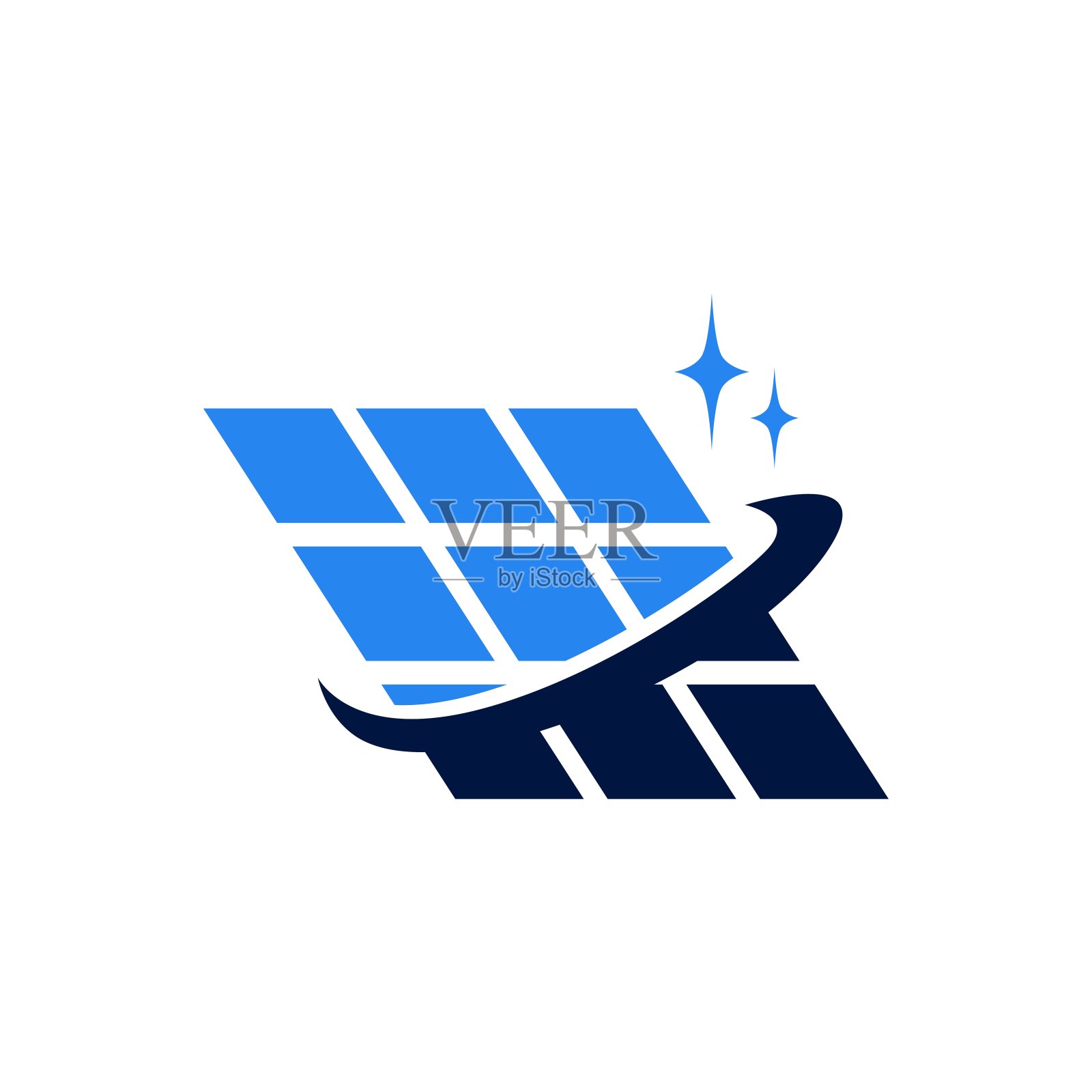 太阳能电池板清洁服务矢量图标插图插画图片素材