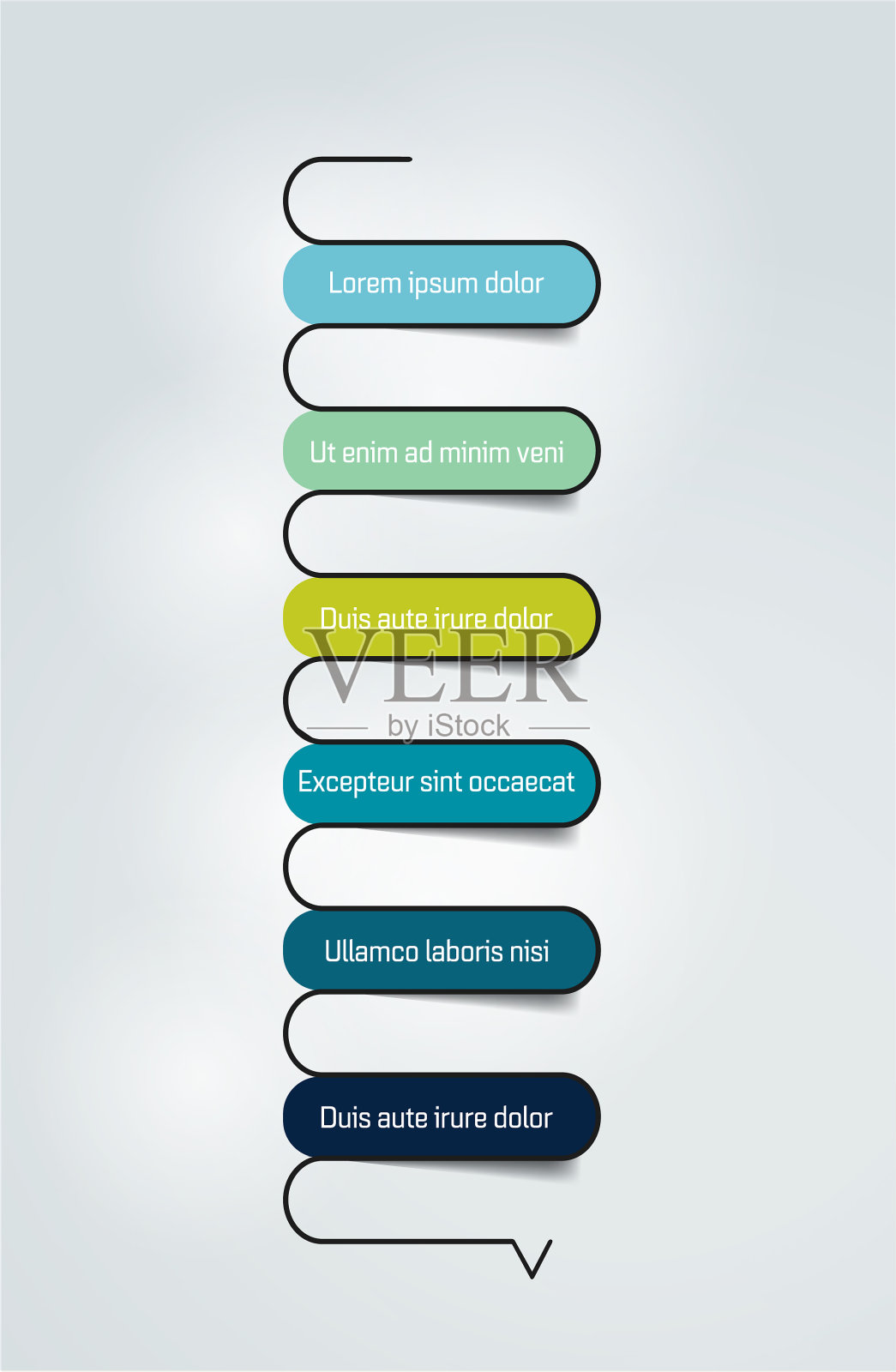 垂直表模板信息图元素插画图片素材