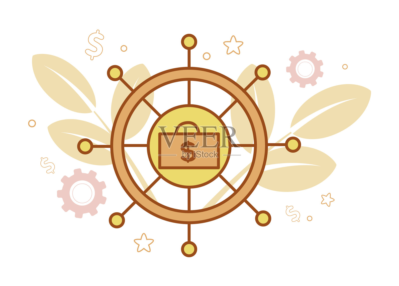 理财理财服务插画图片素材