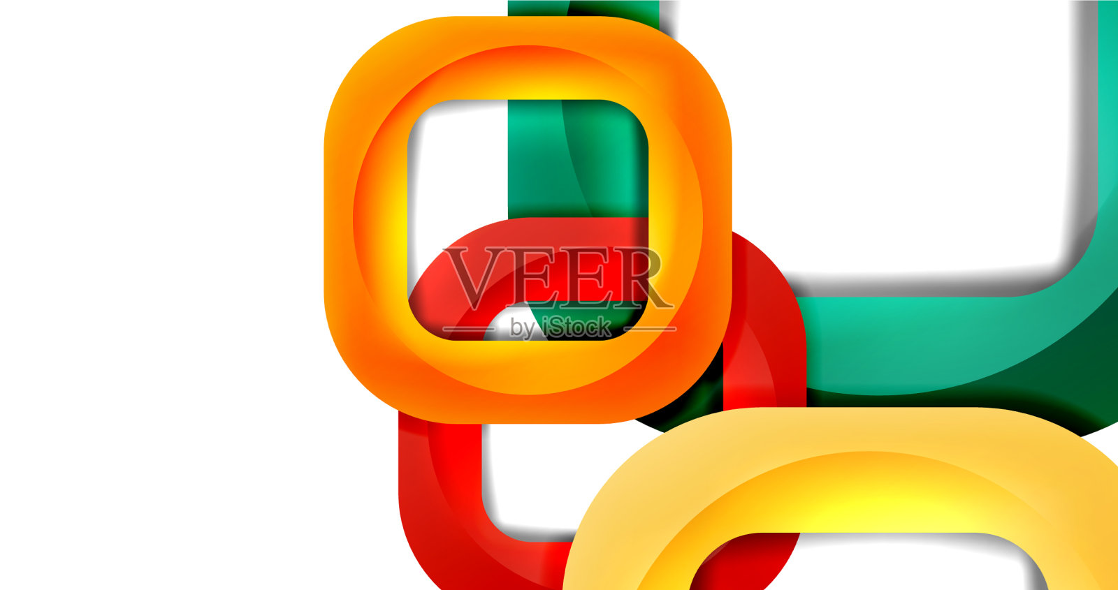 正方形几何抽象背景插画图片素材