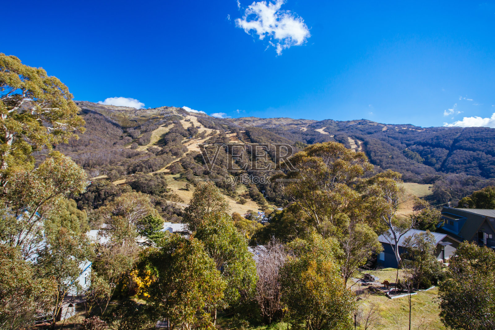 澳大利亚的斯雷多滑雪场照片摄影图片