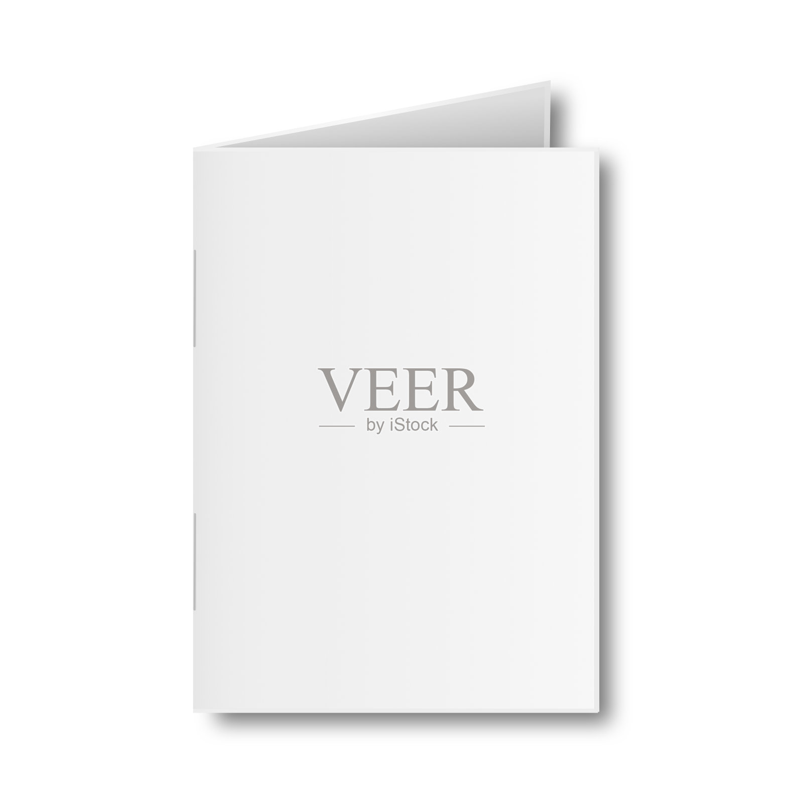 空白书封面模型上的白色背景。设计元素图片