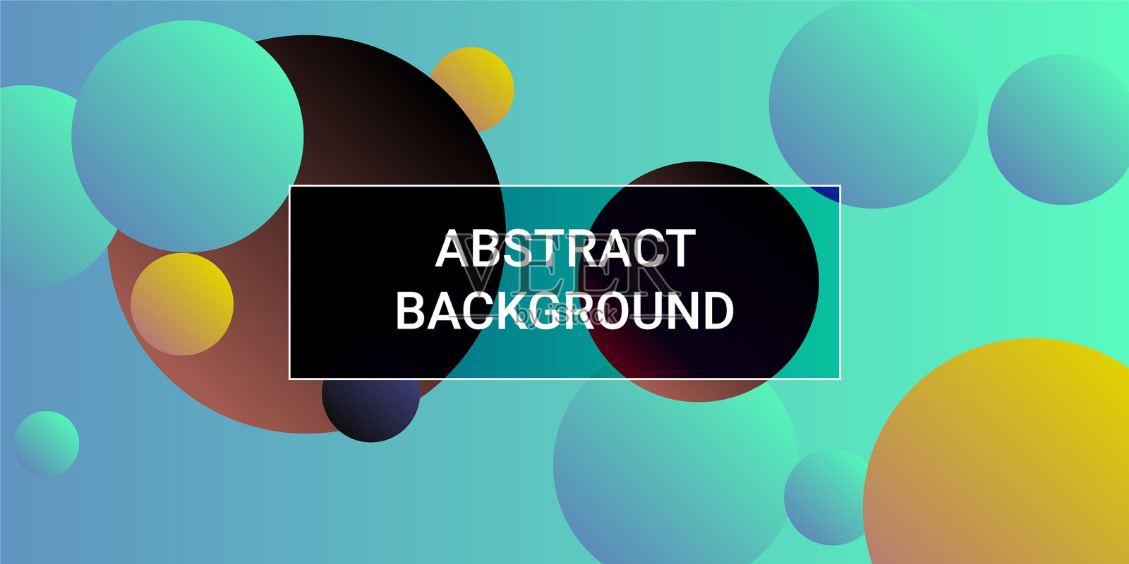 时髦的梯度球形状插画图片素材