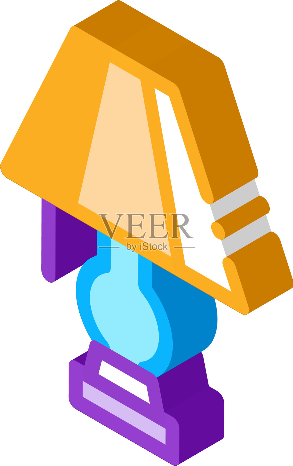 电灯灯等距图标设计元素图片