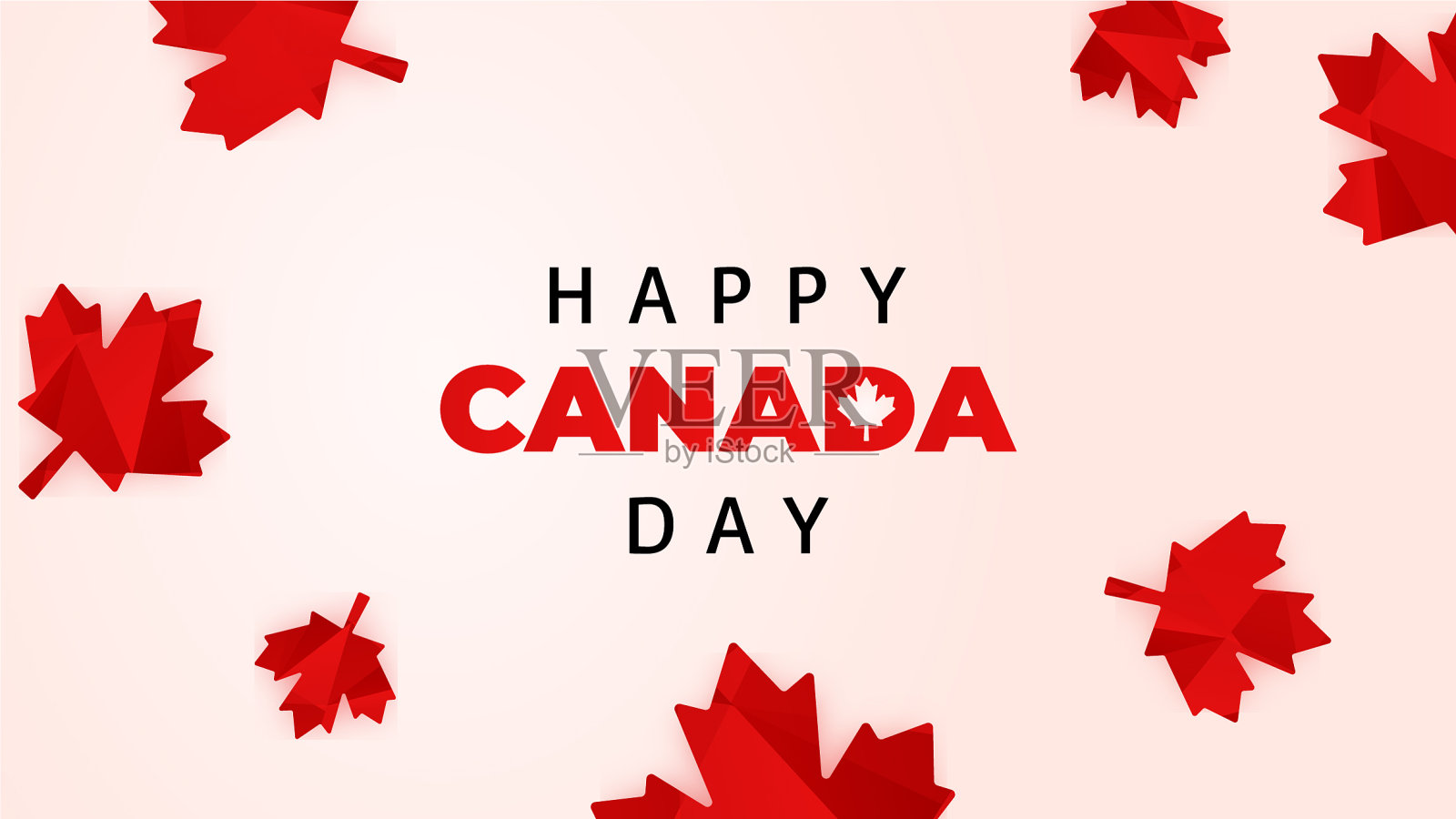 模板横幅现代问候加拿大日插画图片素材