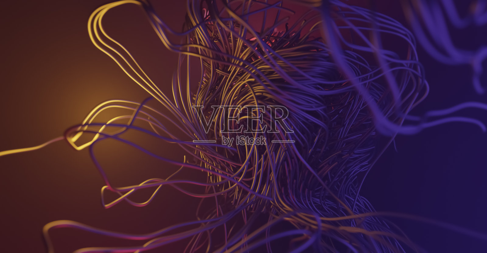 摘要科幻流动管道照片摄影图片