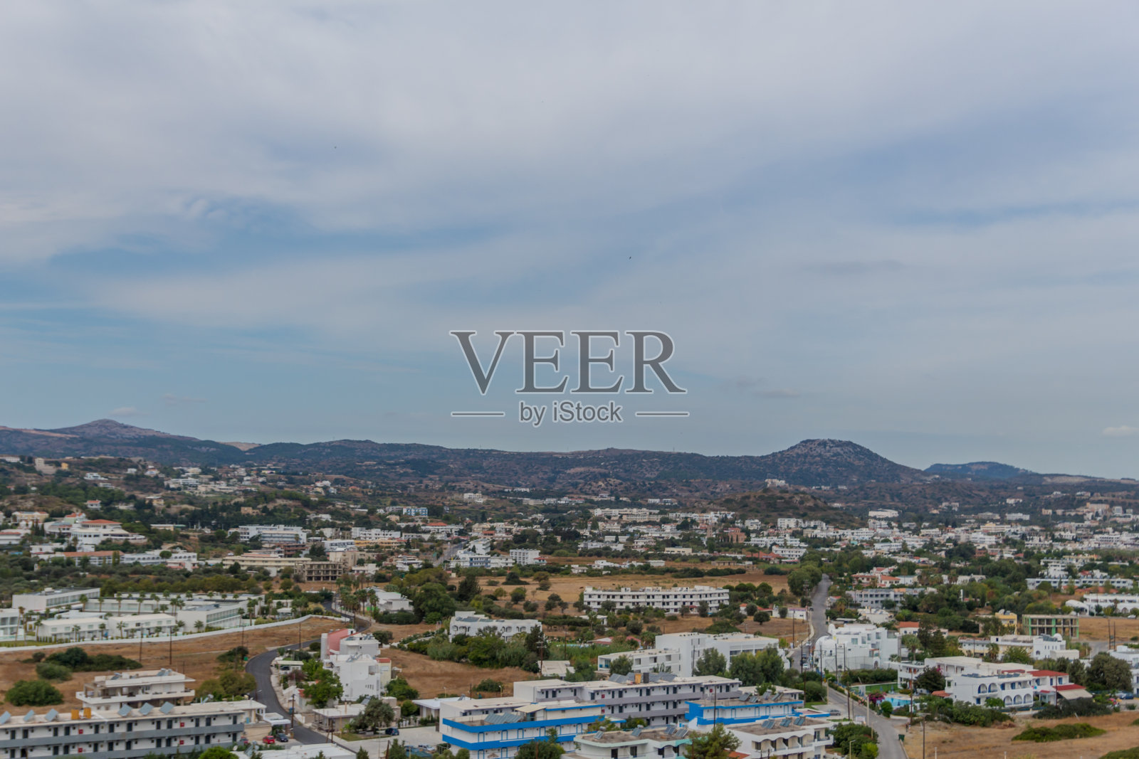 在地中海东部的希腊太阳岛度假的感觉-罗兹/希腊照片摄影图片