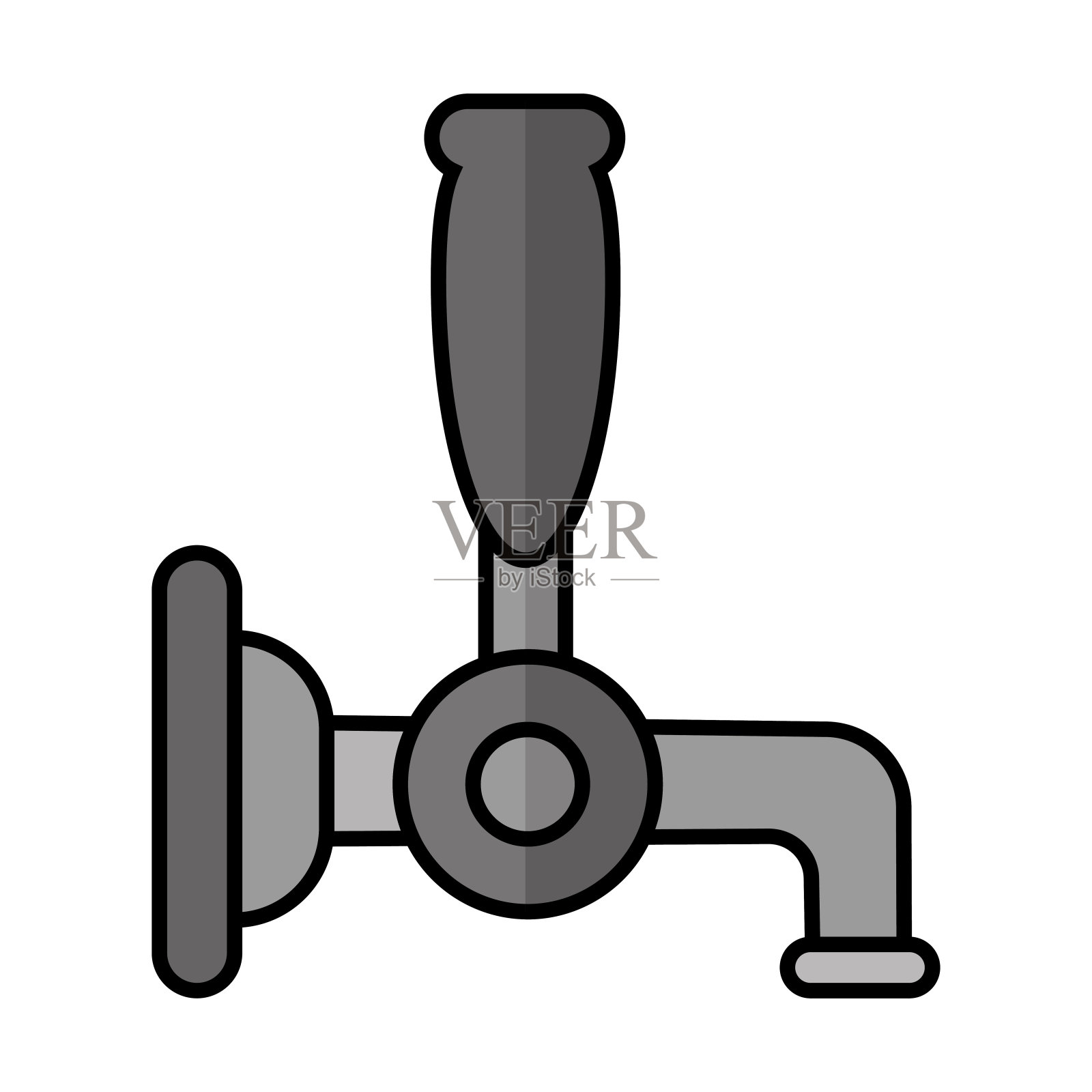 孤立的啤酒机图标插画图片素材